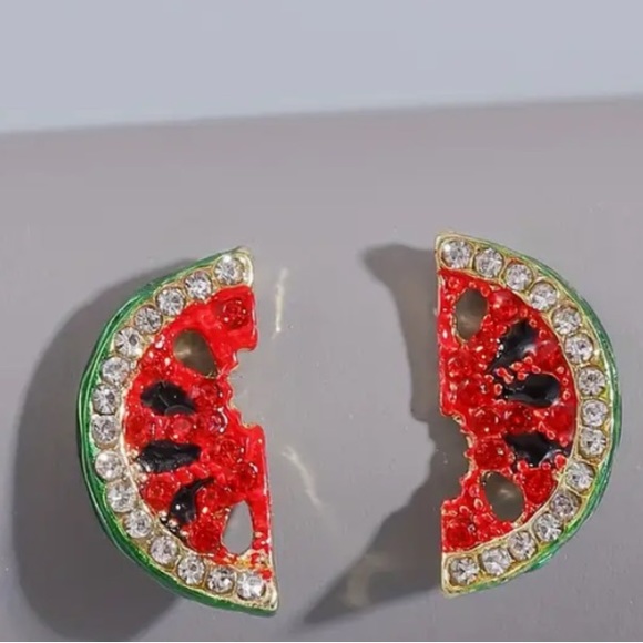 Jewelry - NEW Summer Watermelon Stud Earrings